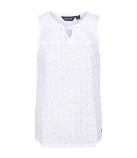 Haut Sans Manches Motif/style À Motifs Brodés Janessa Femme Blanc À Motifs Brodés Regatta