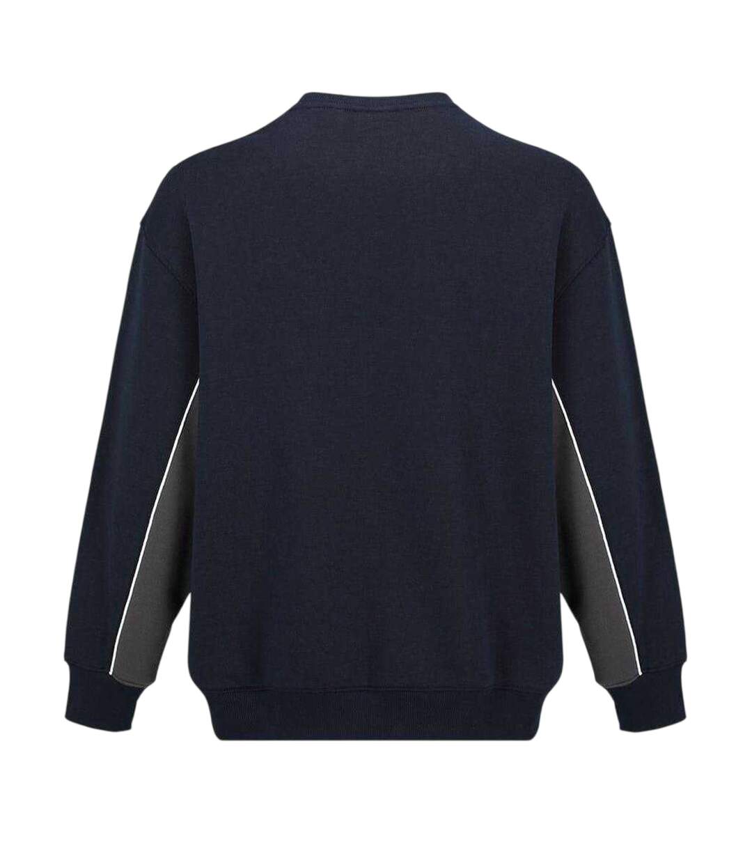 Mens Fleece Crew Neck Sweatshirt Navy Smoke Slazenger-2