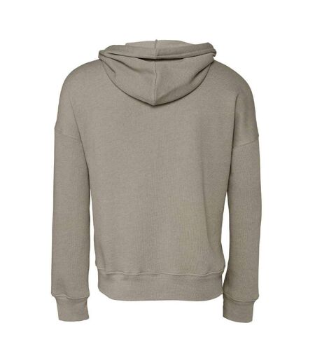 Sweat à capuche adulte beige gris chiné Bella + Canvas