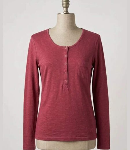 Tee-shirt MAYFLOWER CLOE1B manches longues : confort coton flammé et style authentique