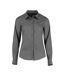Kustom Kit Womens/Ladies Long Sleeve Tailored Poplin Shirt (Graphite) - UTPC3157