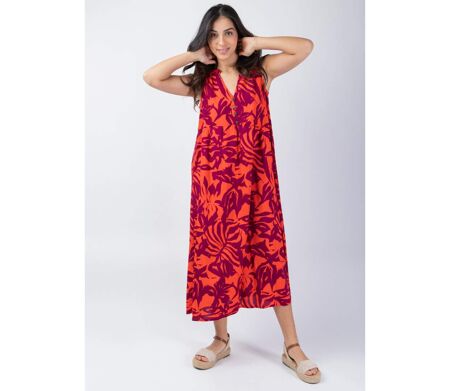Robe longue été coupe ample MAITA fluide et légère Coton Du Monde