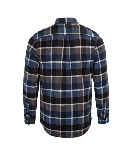 Mens Checkered Shirt Blue Black Firetrap