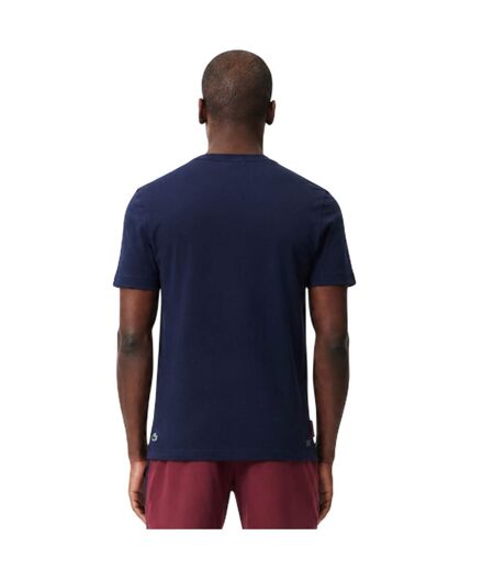 Mens Roland Garros Edition Chest Logo T-shirt Blue Lacoste