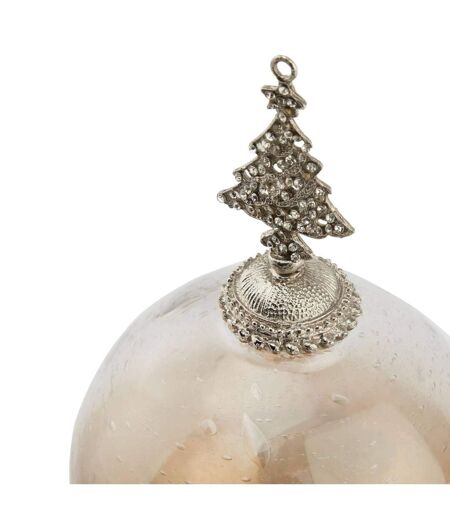 Glass ombre bauble one size coffee Hill Interiors