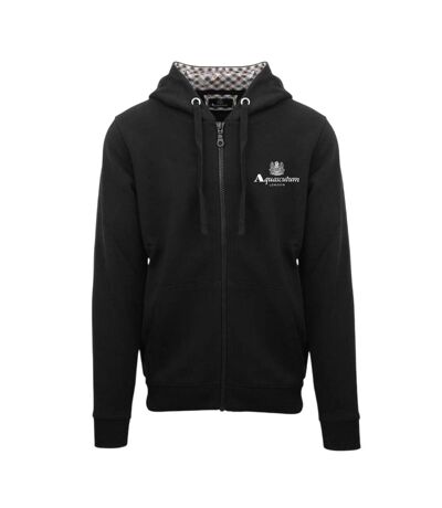 Mens Active Full Zip Hoodie Black Aquascutum