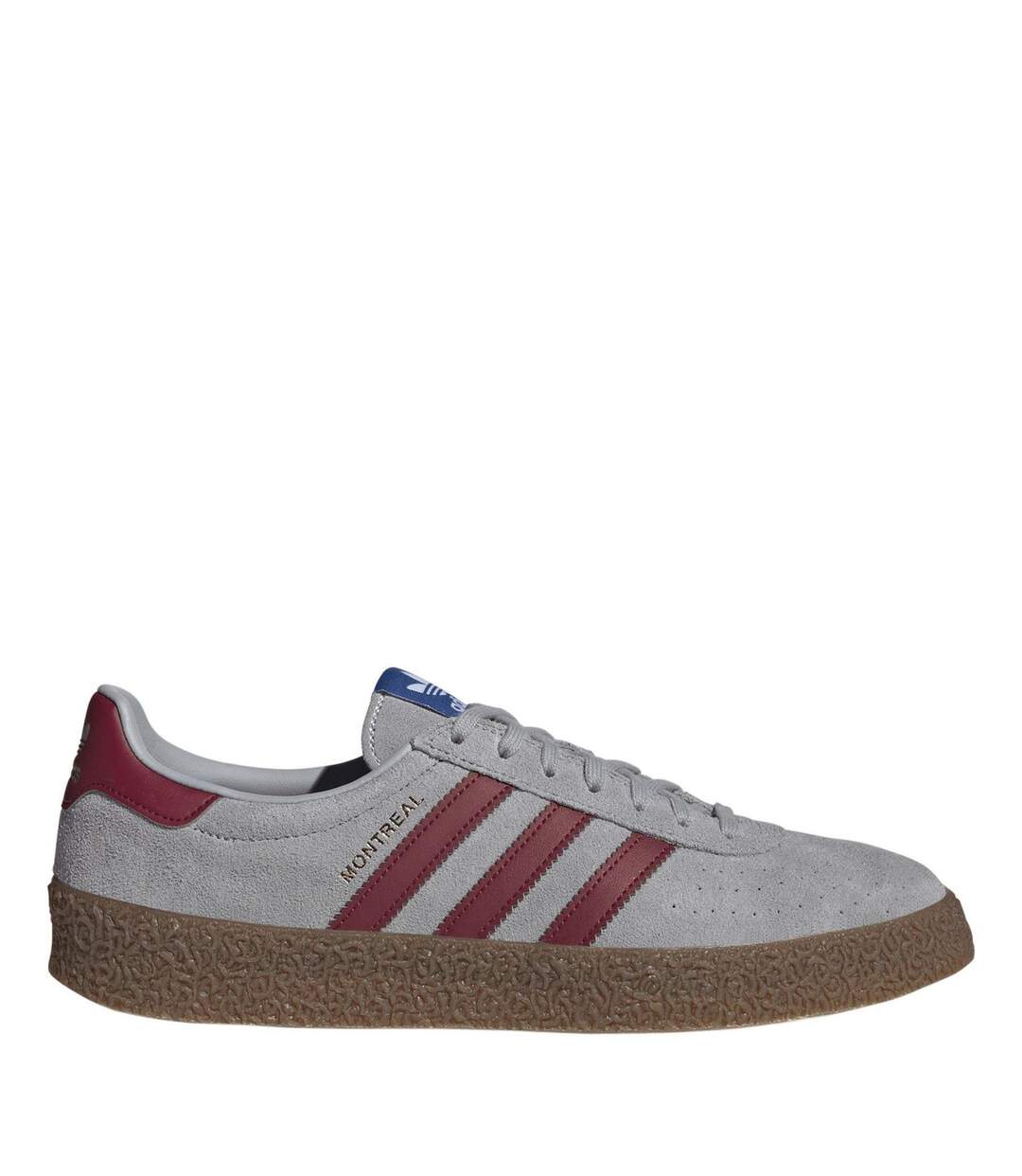 Baskets Motif/style 3 Rayures Originals Montreal Homme Gris Rouge Adidas-1
