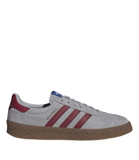 Baskets Motif/style 3 Rayures Originals Montreal Homme Gris Rouge Adidas