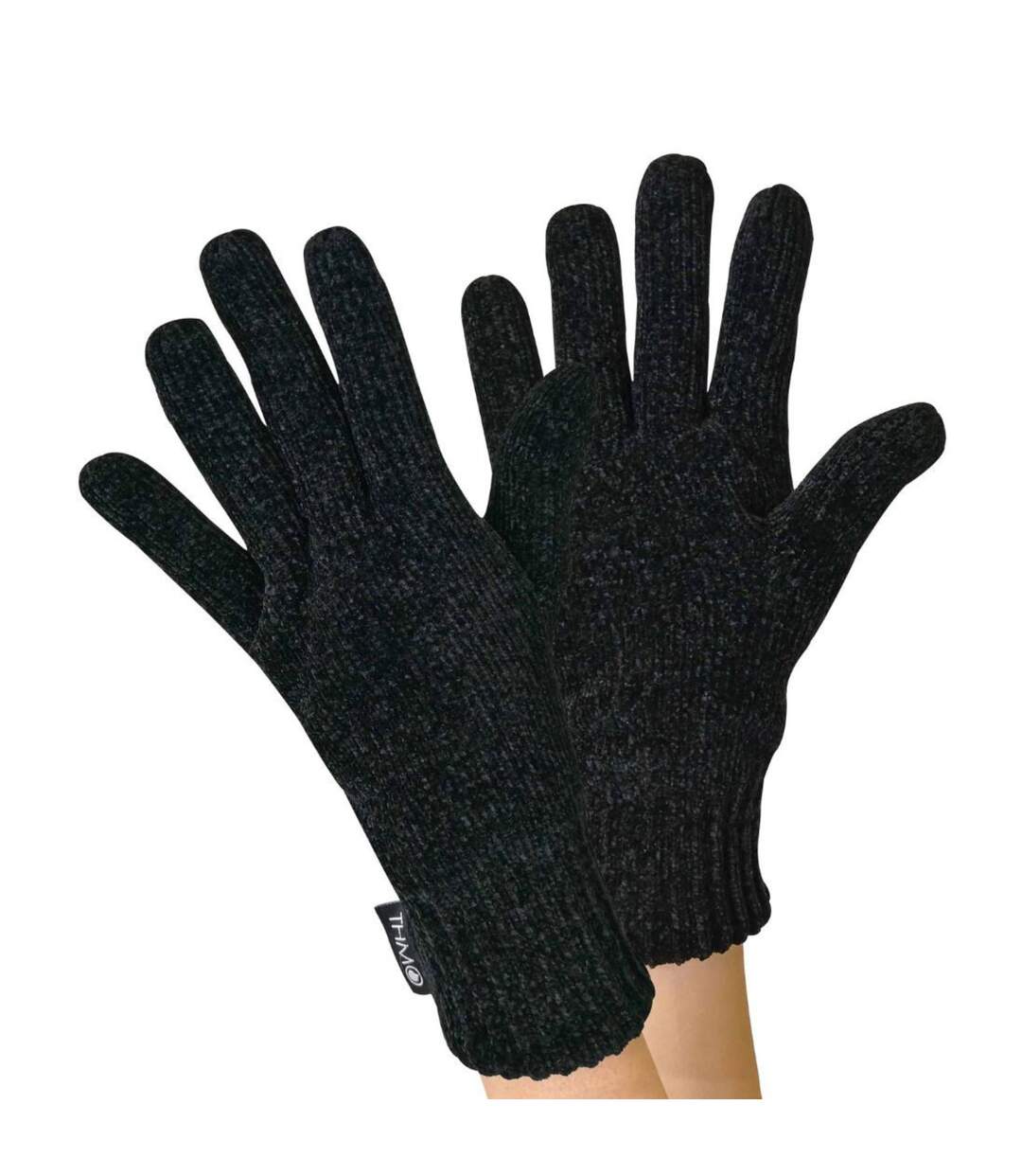 Ladies Outdoor Chenille 3M Fleece Lined Thinsulate Winter Gloves-1