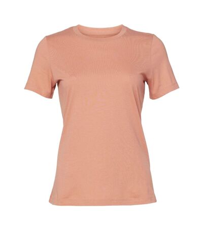 Womens/ladies jersey short-sleeved t-shirt terracotta Bella + Canvas