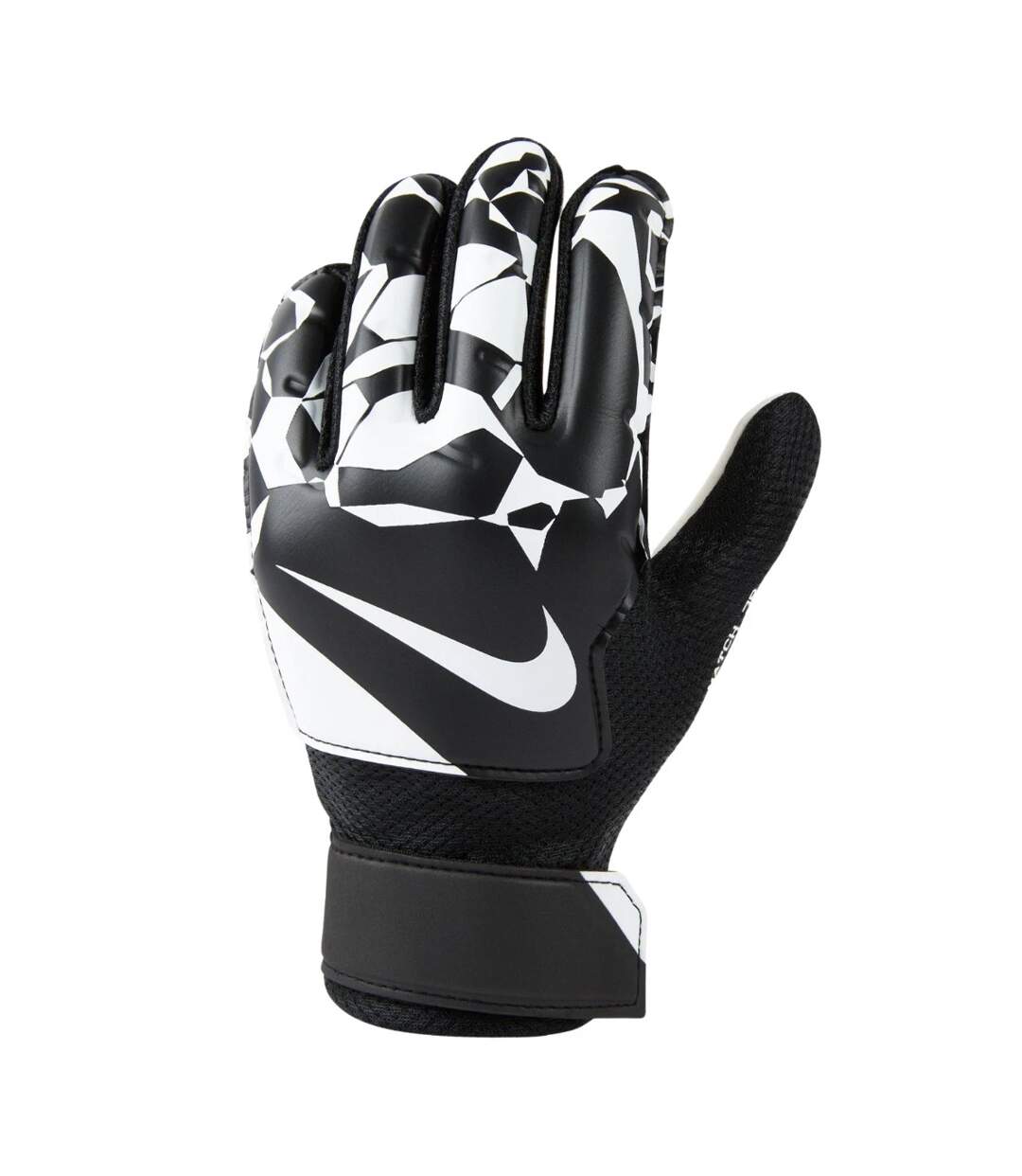 Gants De Gardien De But Match Motif/style Bicolore Enfant Noir Blanc Nike-1
