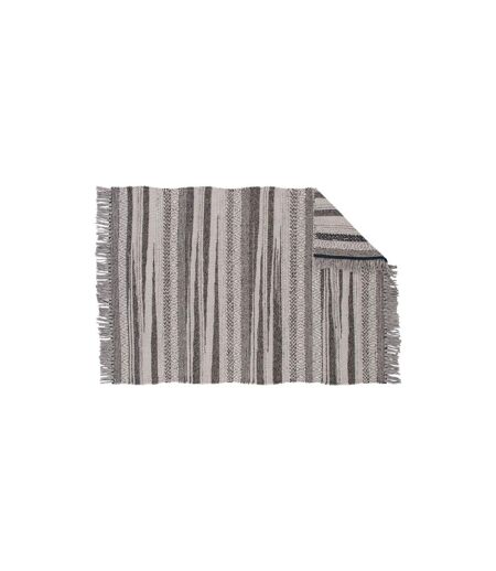 Tapis Déco en Laine Alwar 170x240cm Gris Foncé