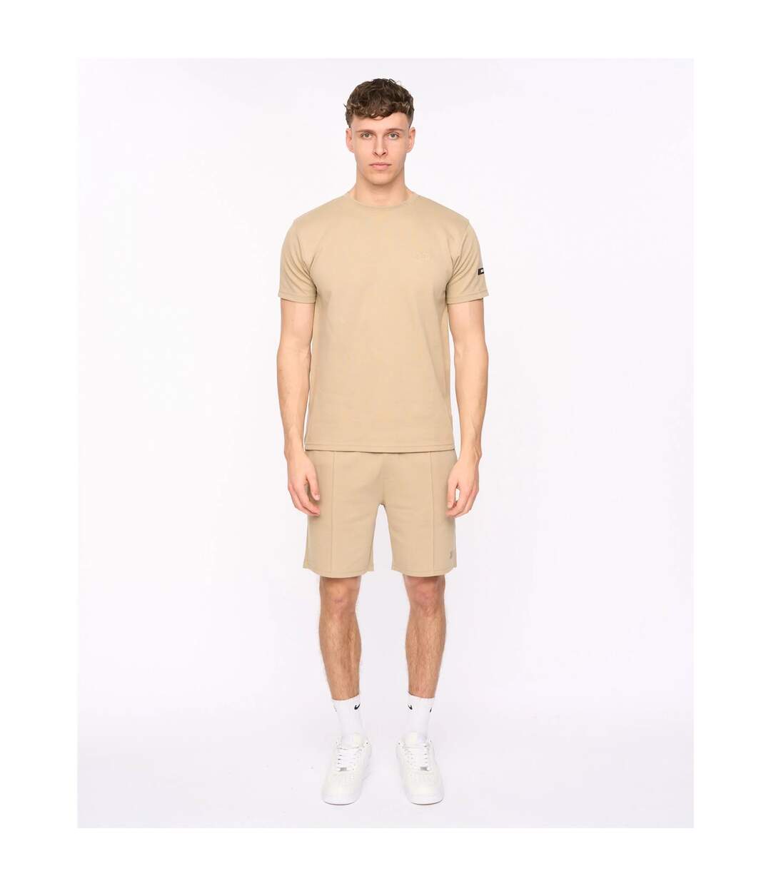 T-shirt Sherborn Homme Beige Gris Duck And Cover-1