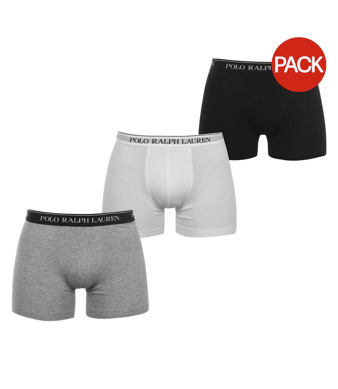 Boxers Homme Noir Blanc Gris Ralph Lauren-1