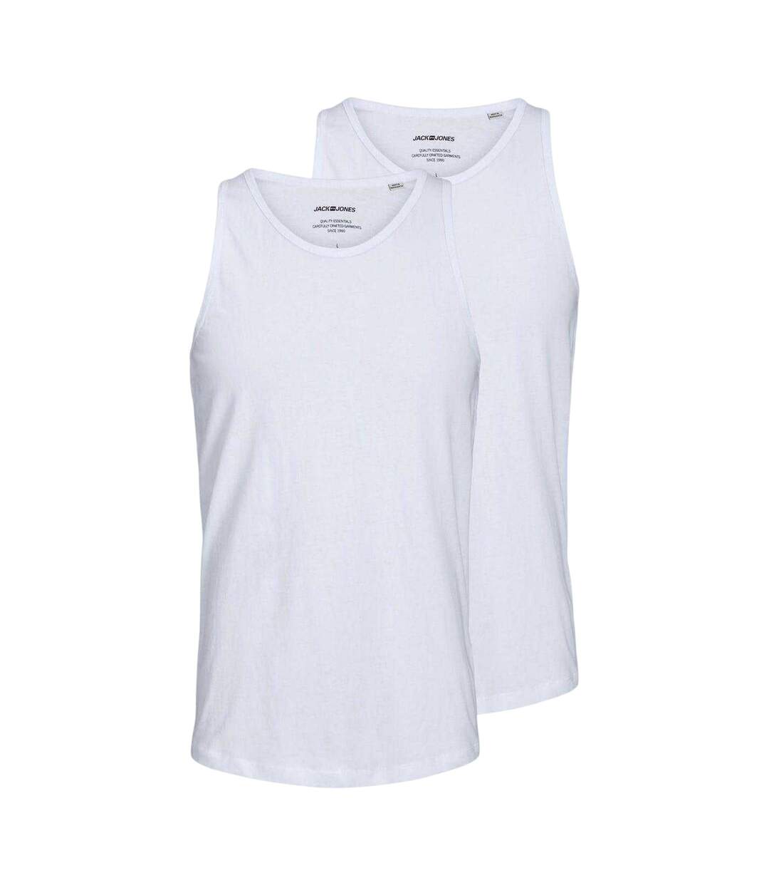 Lot De 2  Débardeurs Homme Blanc Jack And Jones-3