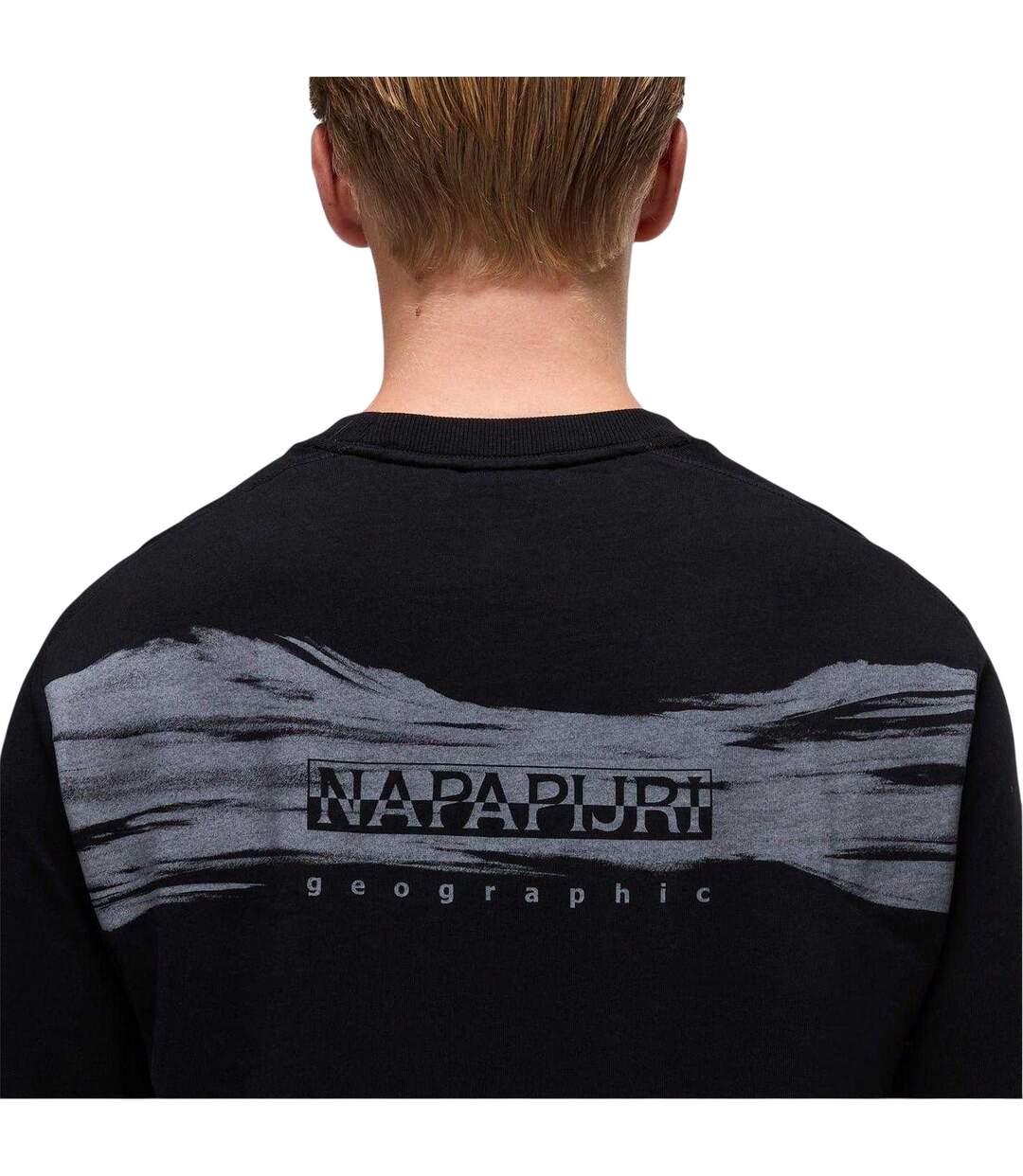 T-shirt Homme Noir Napapijri-4