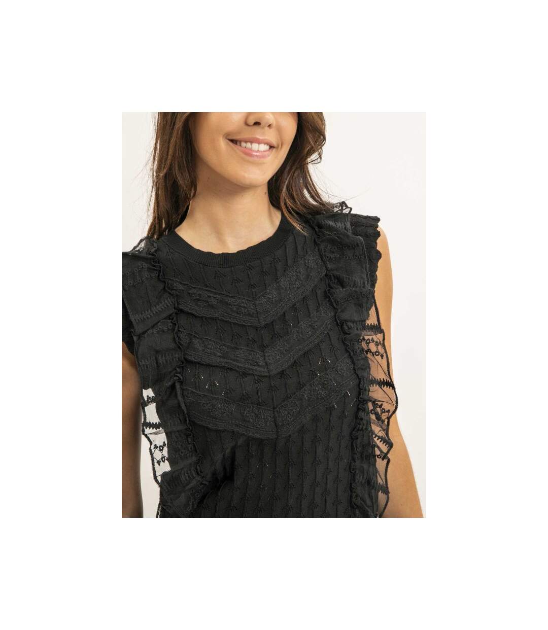 Top sans manches dentelle FEVIA - Dona X Lisa-3