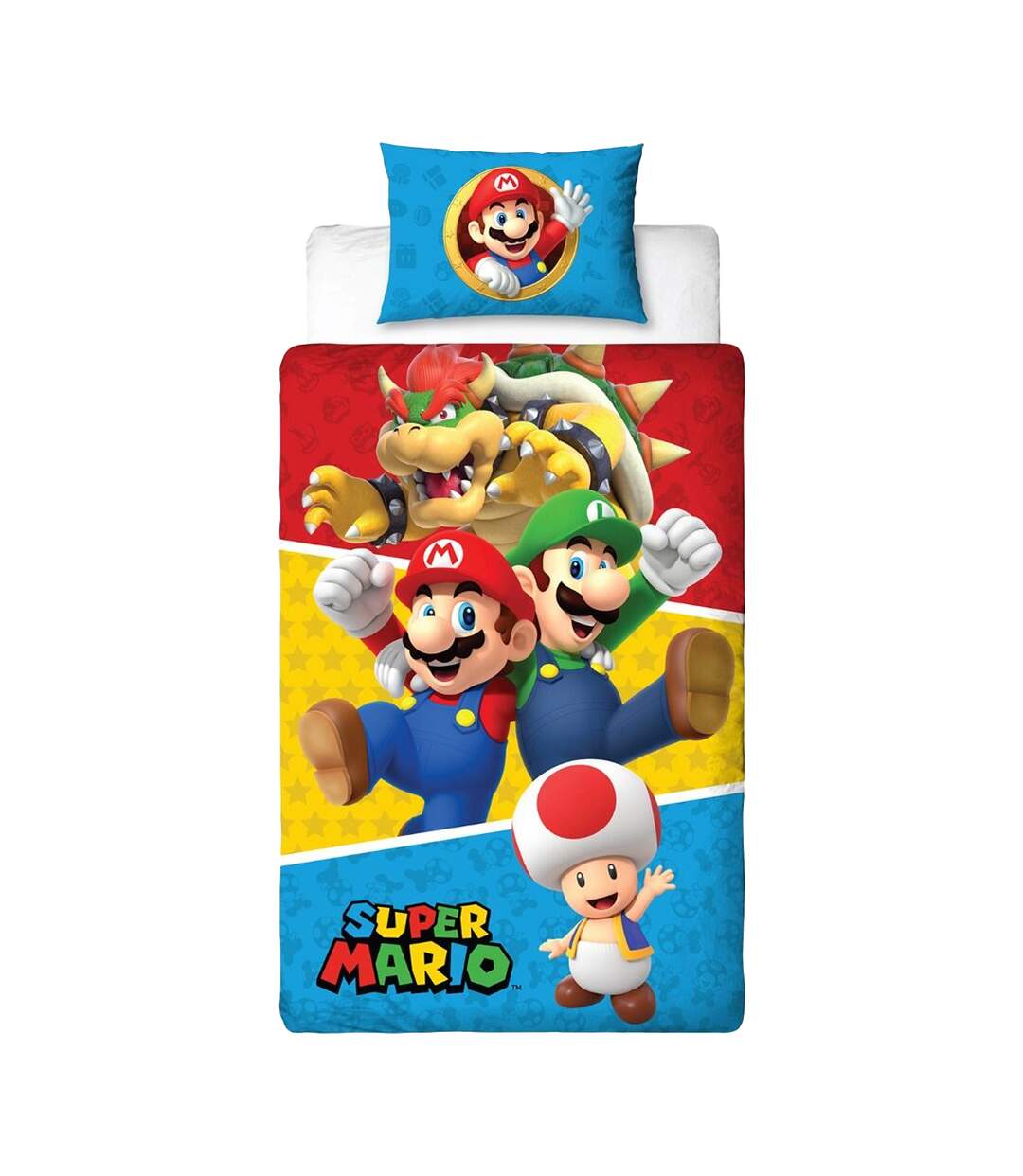 Splitter Single Duvet Cover Set Multicoloured Super Mario-1
