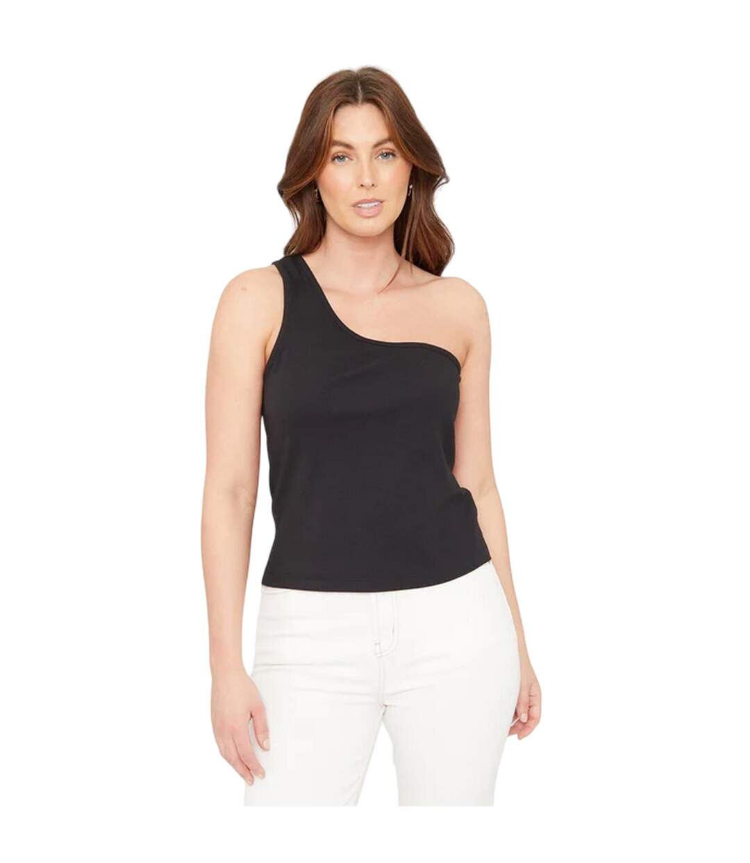 Haut 1 Épaule Motif/style Côtelé Femme Noir Be You-2