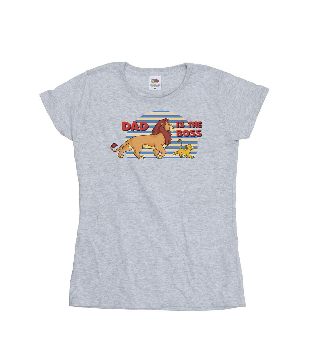 Disney Femme/Ladies The Lion King Dad Boss Cotton T-Shirt (Gris sportif) - UTBI25324-1