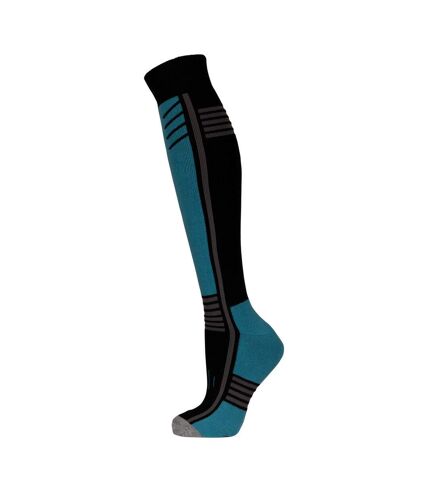 Chaussettes de ski icy adulte noir / bleu gris Trespass