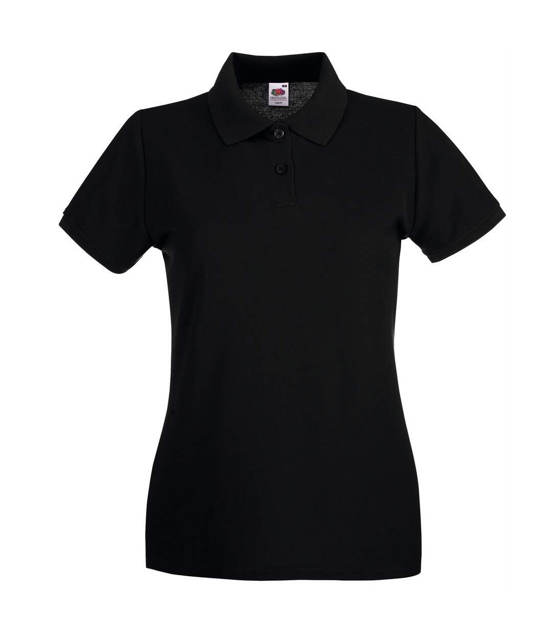 Polo premium femme noir Fruit of the Loom