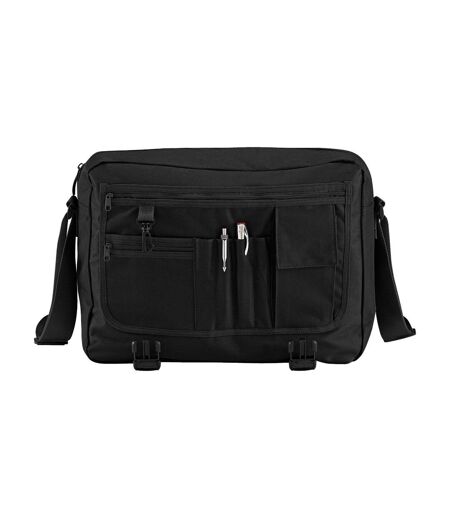 Plain messenger bag one size black Bagbase