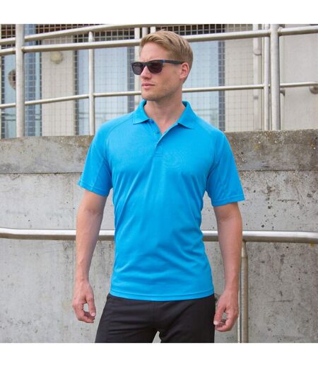 Spiro Unisex Adults Impact Performance Aircool Polo Shirt (Ocean Blue)
