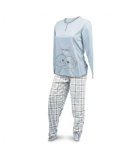 OZABI Ensemble Pyjama Long Femme Haut Manches Longues