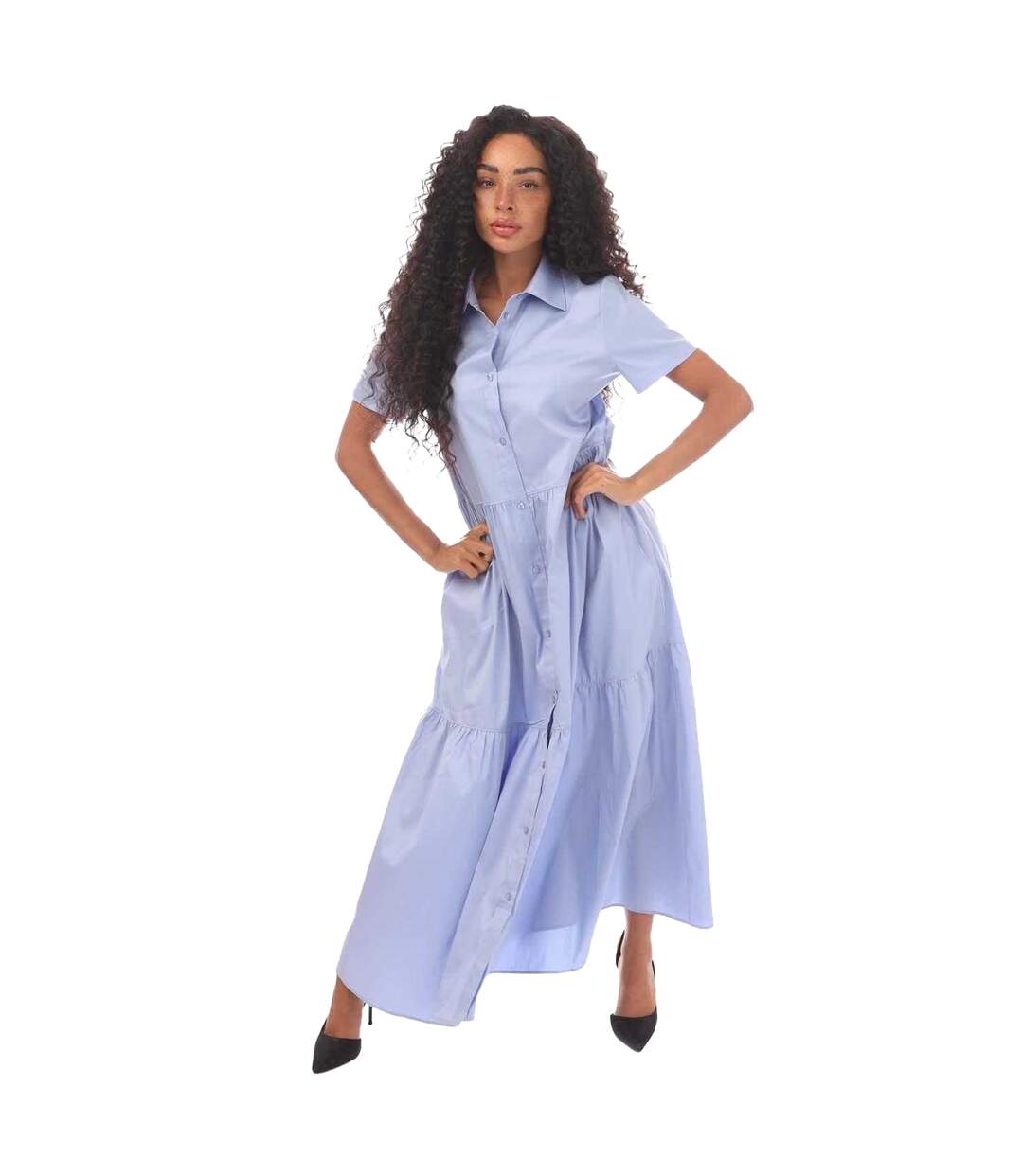 Robe Chemisier Kennish Femme Bleu Hugo-2