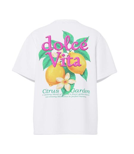 T-shirt blanc femme pieces oda lia ss