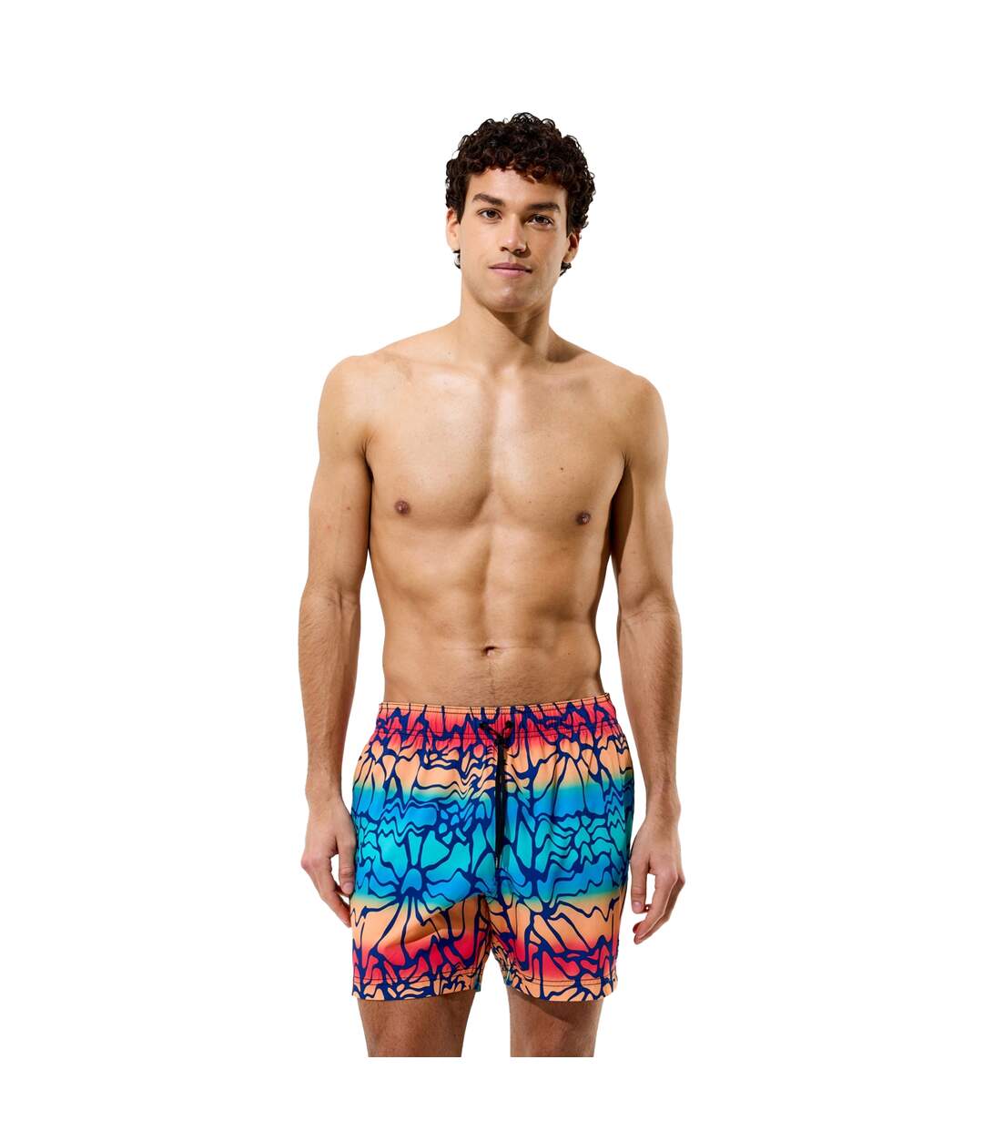 Mens Redondo Edge Patterned Swim Shorts Navy Speedo-2