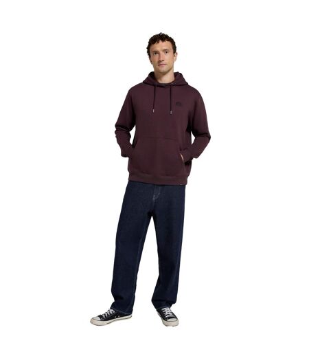 Mens nick organic heavyweight hoodie burgundy Animal