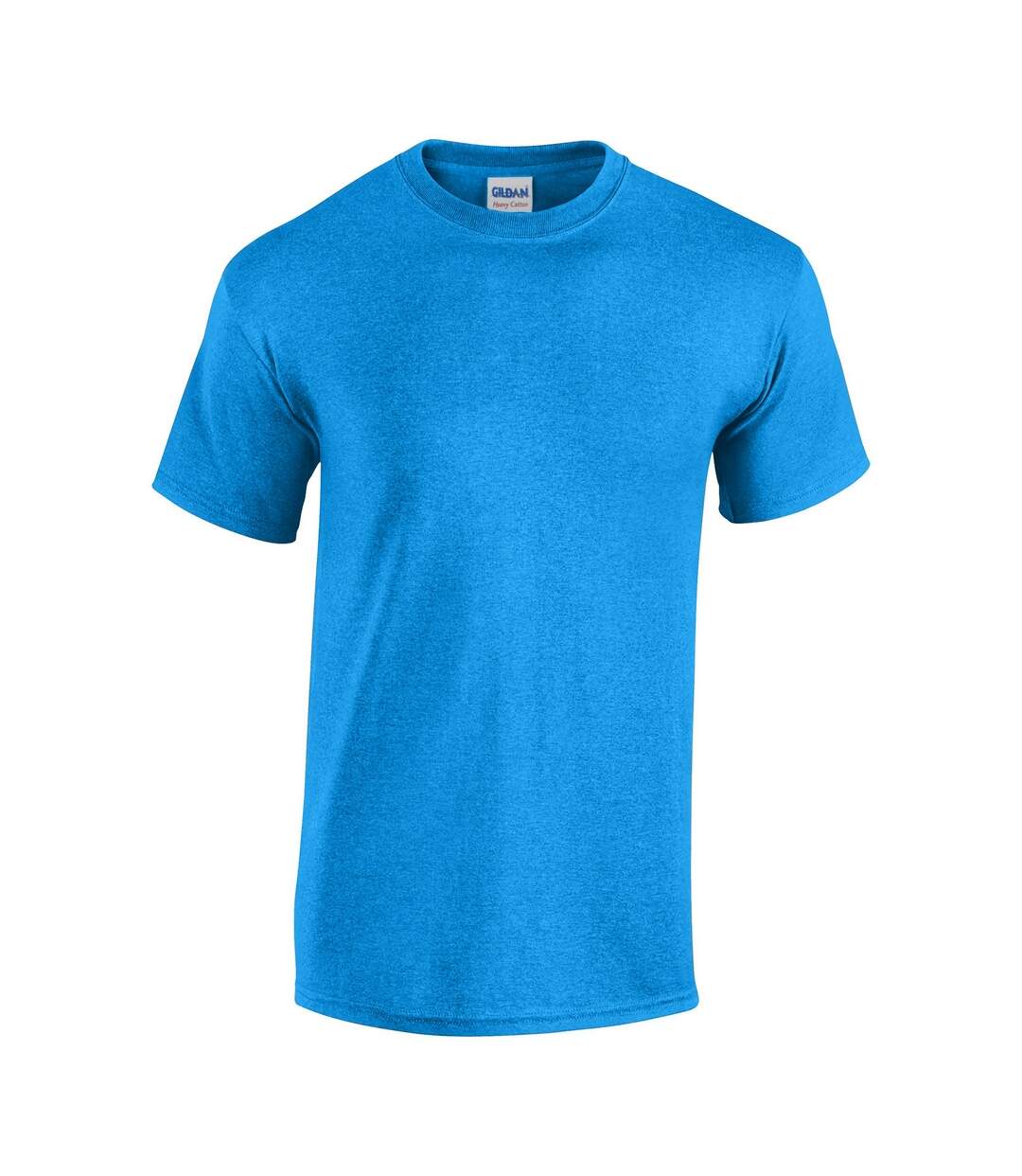 T-shirt Manches Courtes Heavy Cotton Adulte Bleu Saphir Chiné Gildan-2