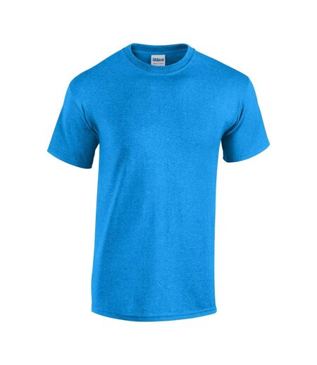 T-shirt Manches Courtes Heavy Cotton Adulte Bleu Saphir Chiné Gildan