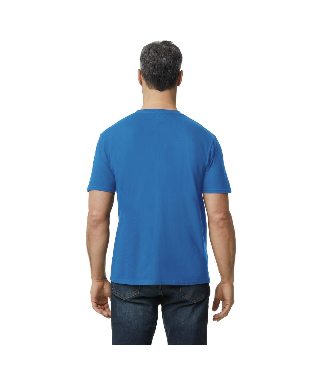 T-shirt homme bleu roi Anvil-2