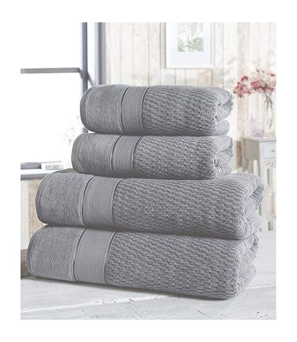 Rapport Royal Velvet Towel (Pack of 2) (Gray) (One Size) - UTAG1809