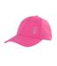 Womens/ladies diamante logo baseball cap pink Island Green