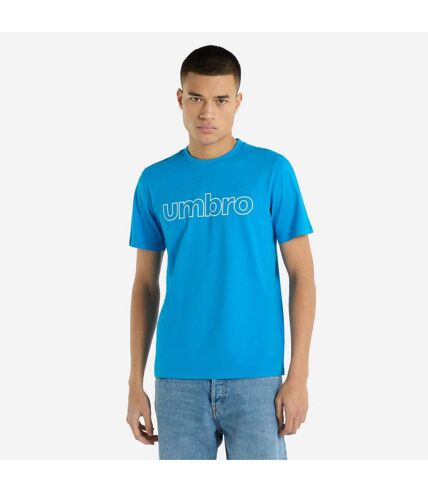 Umbro Mens Linear Logo T-Shirt (Cloissone)