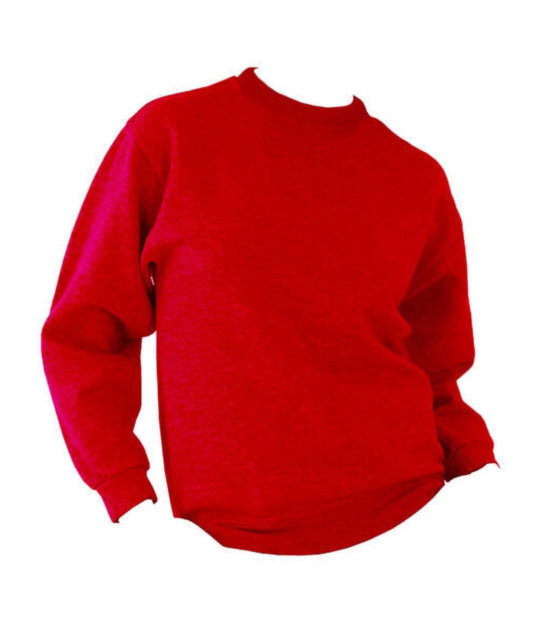 Sweatshirt uni épais adulte unisexe rouge UCC-3