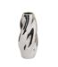 Vase Design Torsadé en Dolomite Sky 21cm Argent-1