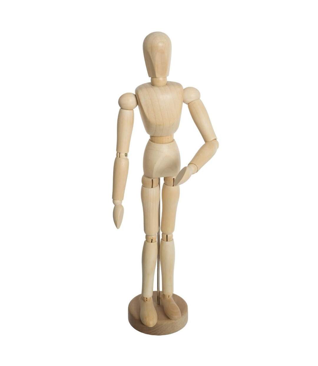 Mannequin Déco en Bois Collect 32cm Beige-1