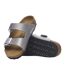 Childrens/kids Arizona Sandals Silver Birkenstock-4