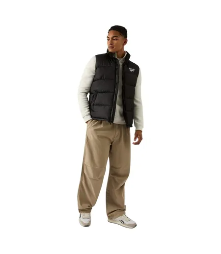 Mens Quilted Gilet Black Reebok