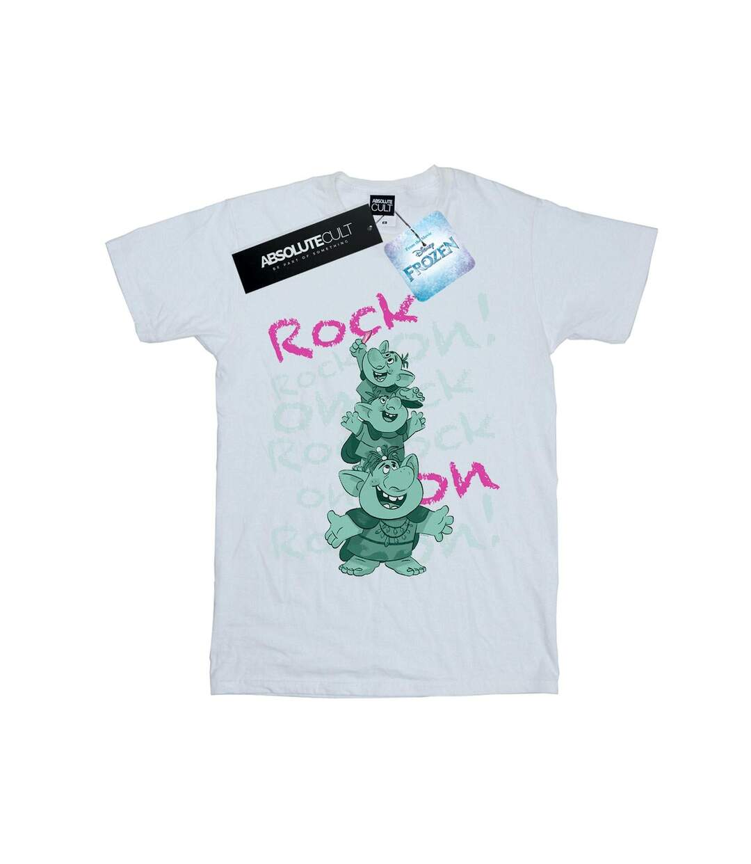 Disney - T-shirt FROZEN TROLLS ROCK ON - Femme (Blanc) - UTBI24783-1