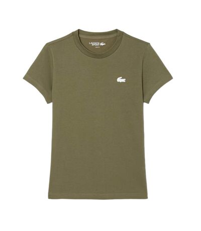 T-Shirt kaki femme lacoste tf9246 - 32