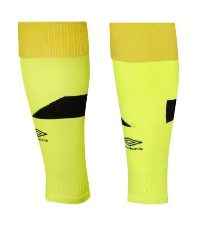 Umbro Mens Footless Socks (Safety Yellow/Black) - UTUO2181