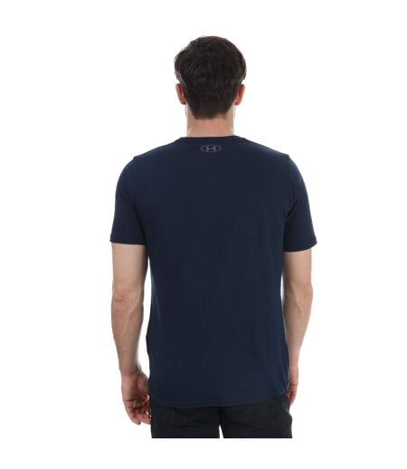Mens Boxed Sportstyle T-shirt Navy Red Under Armour