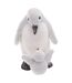 Maman Pingouin & Bébé Manteau 27cm Blanc-1