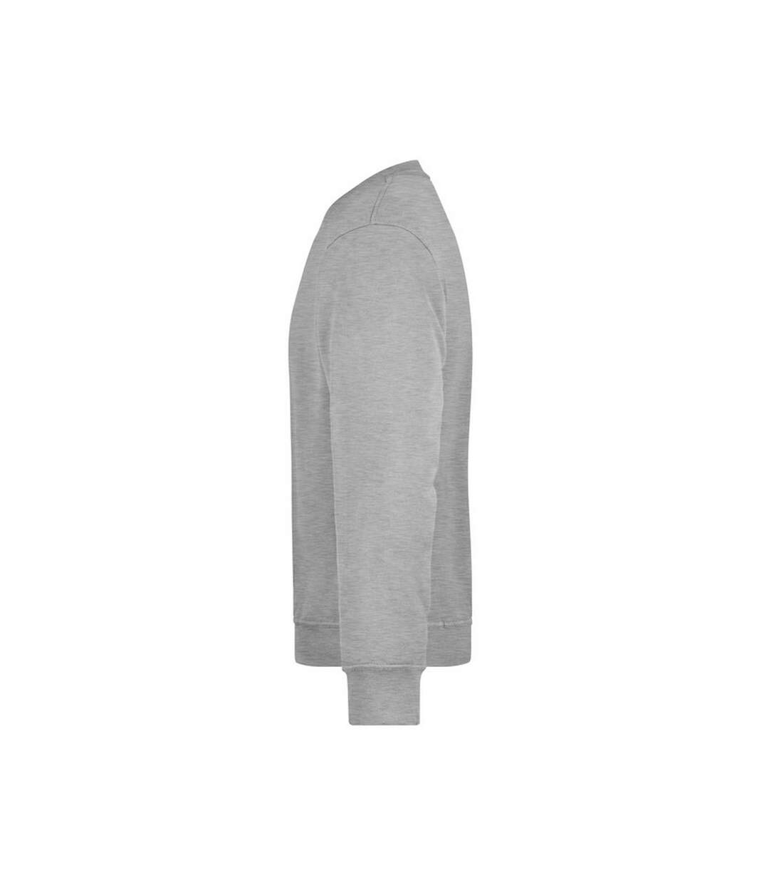 Sweat Workwear Adulte Gris Chiné James And Nicholson-3
